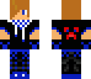 blue and red hair