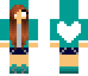 cute girl herobrine hoodie