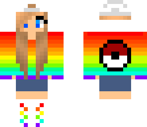 rainbow pokemone girl