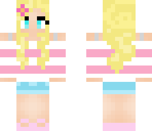 blonde spring girl