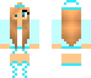 cool light blue girl