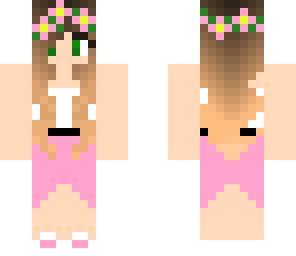 pink skirt girl