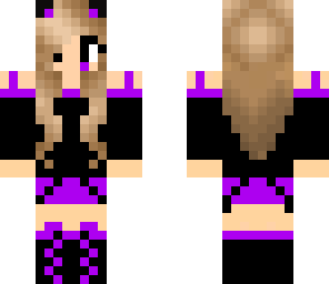 purple cat girl gamer