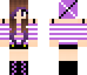 purple cute school girl