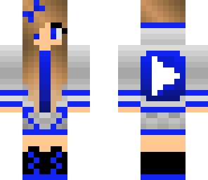 blue youtuber girl