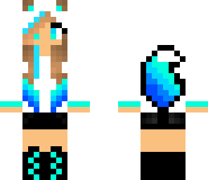 cute blue panda girl
