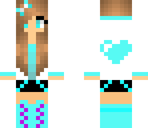 blue heart girl