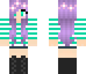 purple hair girl