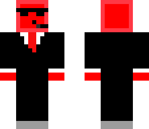 red slime in a suit