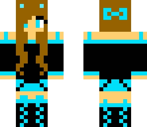 blue cat girl