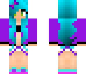 blue hair girl