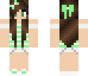 cute green girl