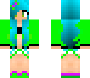 blue hair