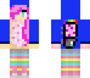 blue nyan cat girl