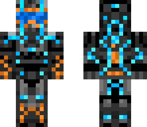 blue core warrior orange highlights