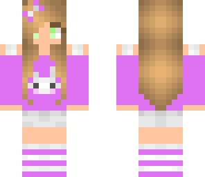 pink version of bunny girl orange