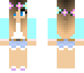 cute blue ombre girl