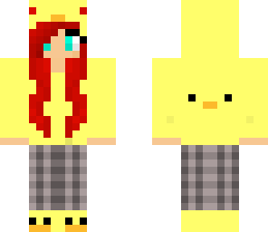 duck suit girl