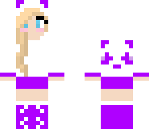 purple panda girl