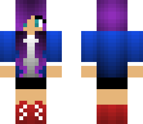purple hair girl