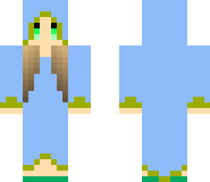 mage girl blue robes