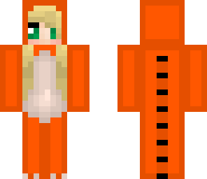 orange dino girl