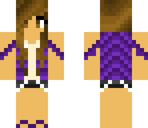 purple brunette