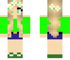 chica de verde