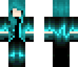 teal techno girl
