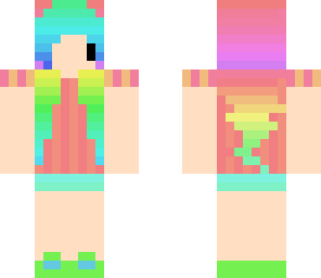 cute rainbow girl