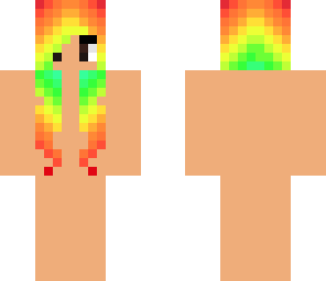 rainbow hair template
