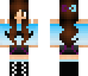 moustache girl purple and blue
