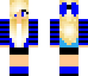 dark blue and blonde