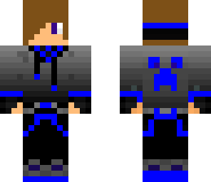 blue hoodie