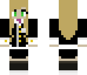 cute uniform girl with blonde hair