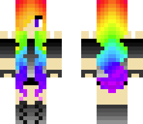 rainbow hair girl