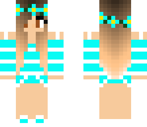 blue flower girl edit