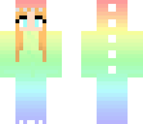 rainbow dino girl edit