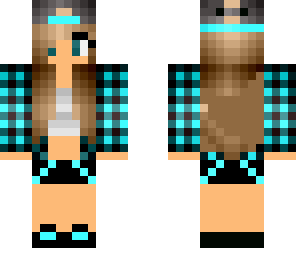 cute blue girl skin