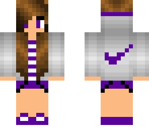 purple nike girl