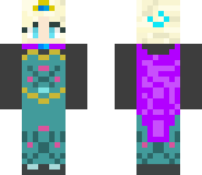 elsa with crown cape no gloves