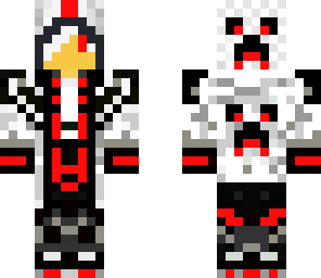 red creeperdude with white hair