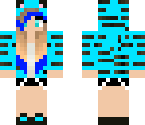 cute blue tiger girl 2