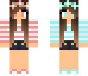 double sided flower crown girl