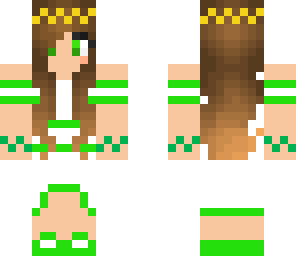 fixed and edited green roman girl