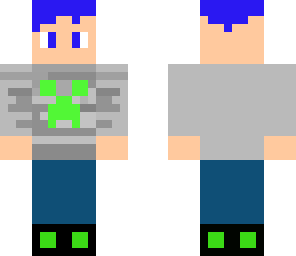 blue hair kid