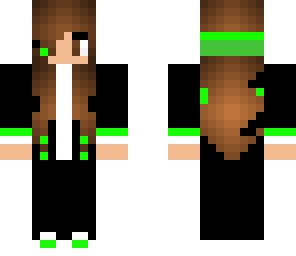 neon green gamer girl