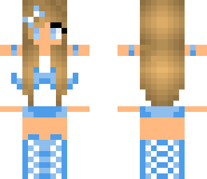 blue mustache girl 