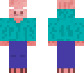 steve suited pig herobrine