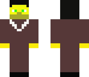 brown suit